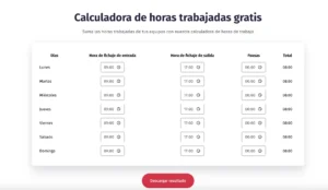 calculadora de horas